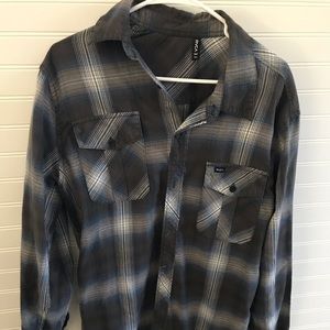 RVCA long sleeve button down - XL
